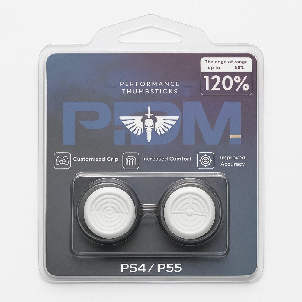 PDM White Performance Thumbsticks PS4/PS5 NWT (New)